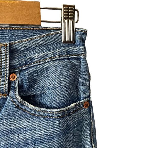 Levi's Wedgie Skinny Distressed Ripped Jeans Size 25 - Picture 2 of 7